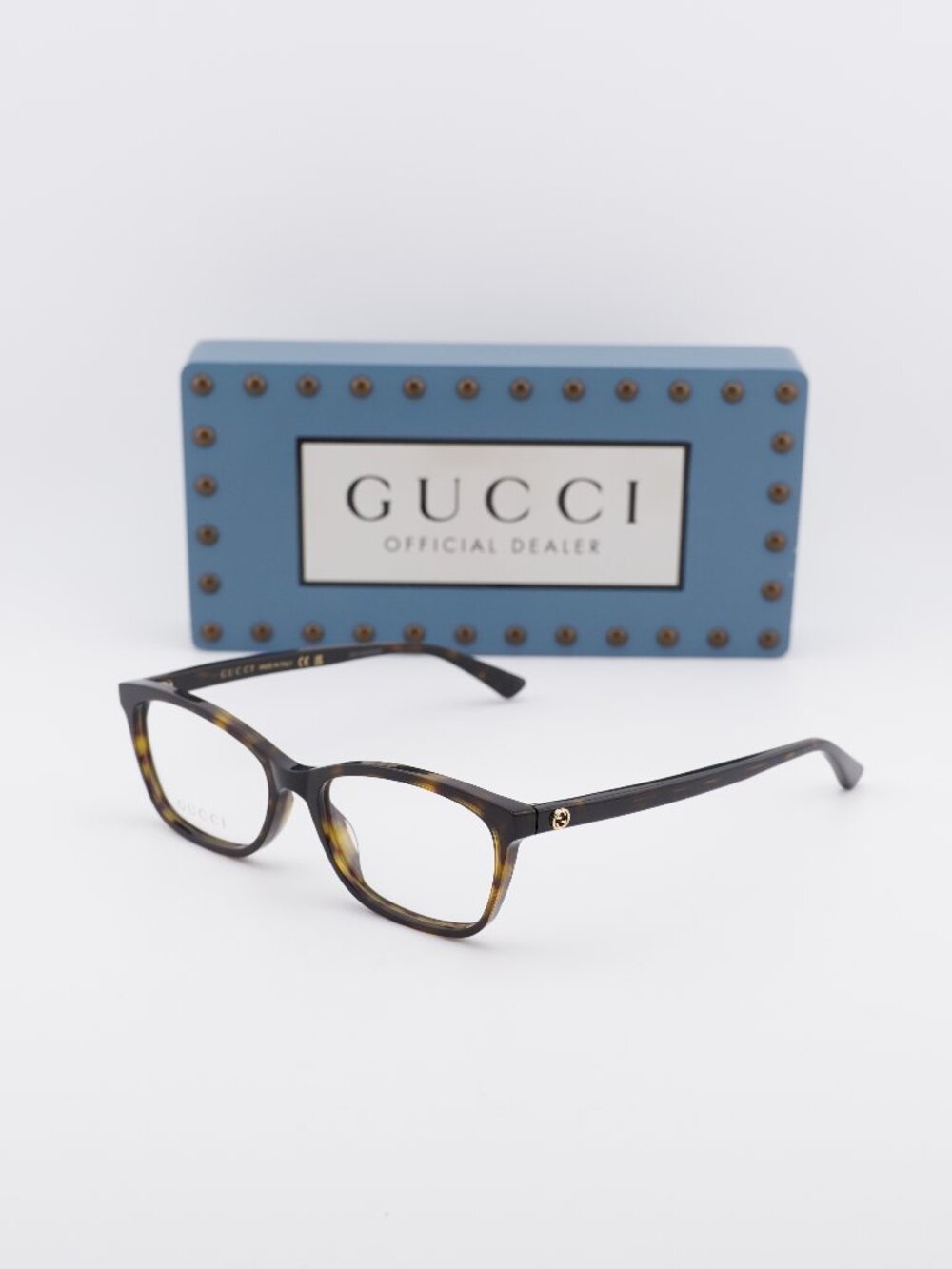 Gucci GG0613O 002 Rectangle Eyeglasses 52mm - Havana